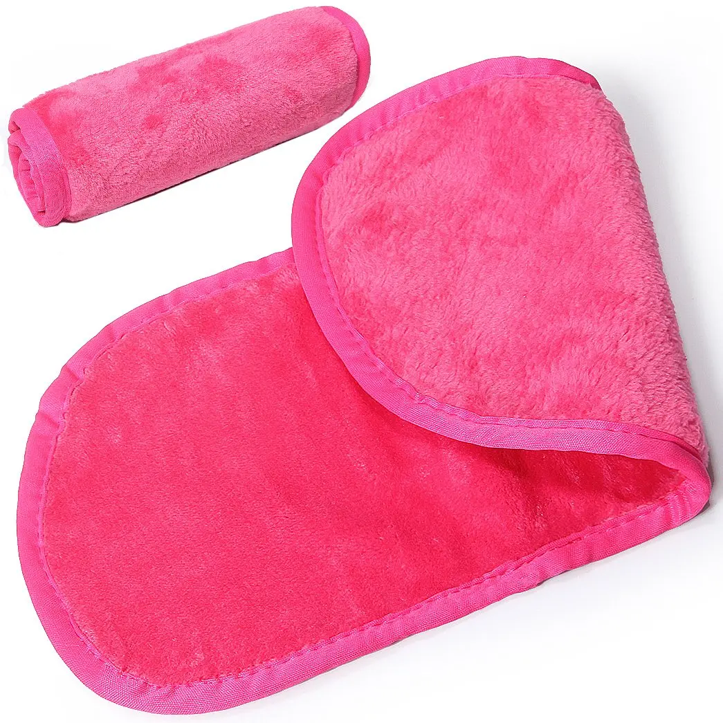 Soft Reusable Microfiber Makeup Remover Removing Removal Towels Water Face Clean Cloths Mitt
