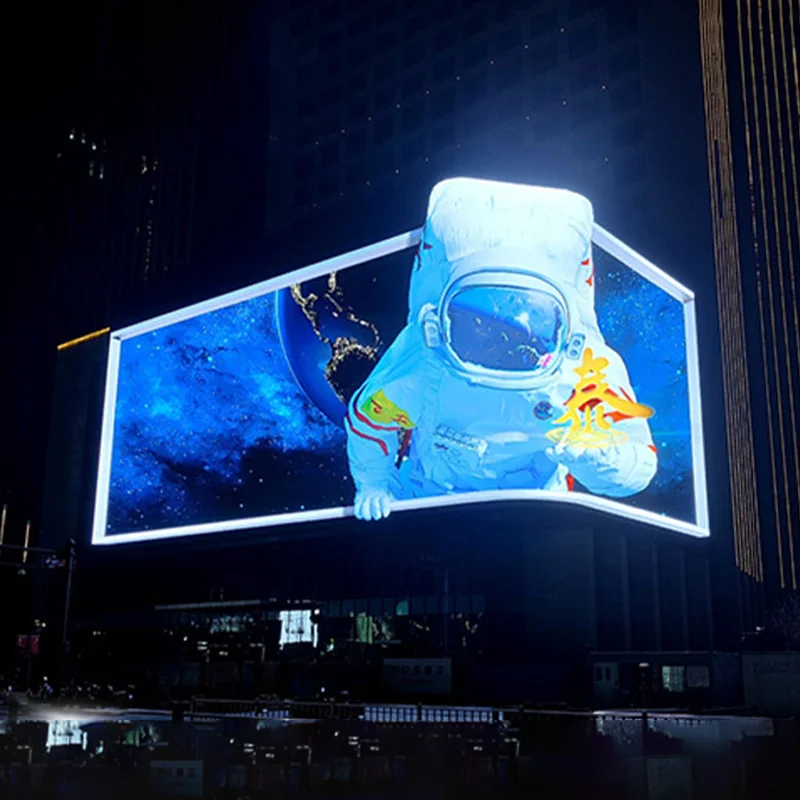LED Wall Billboard Advertising Naked Eye 3d P4 P5 Outdoor Led Display Screen