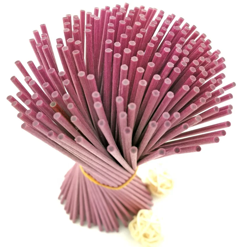 Purple scented oil  diffusers with fiber diffuser  stick for household
