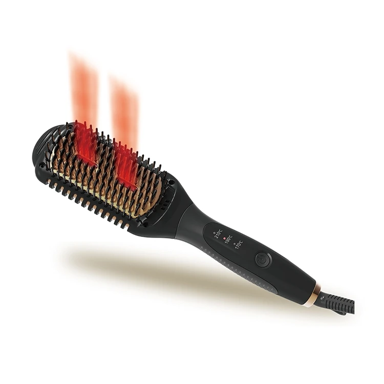 Hottest Quality Hot Air Brush Hair Dryer Portable Green Color For Hair Straightening Curling Drying Household Salon Tool