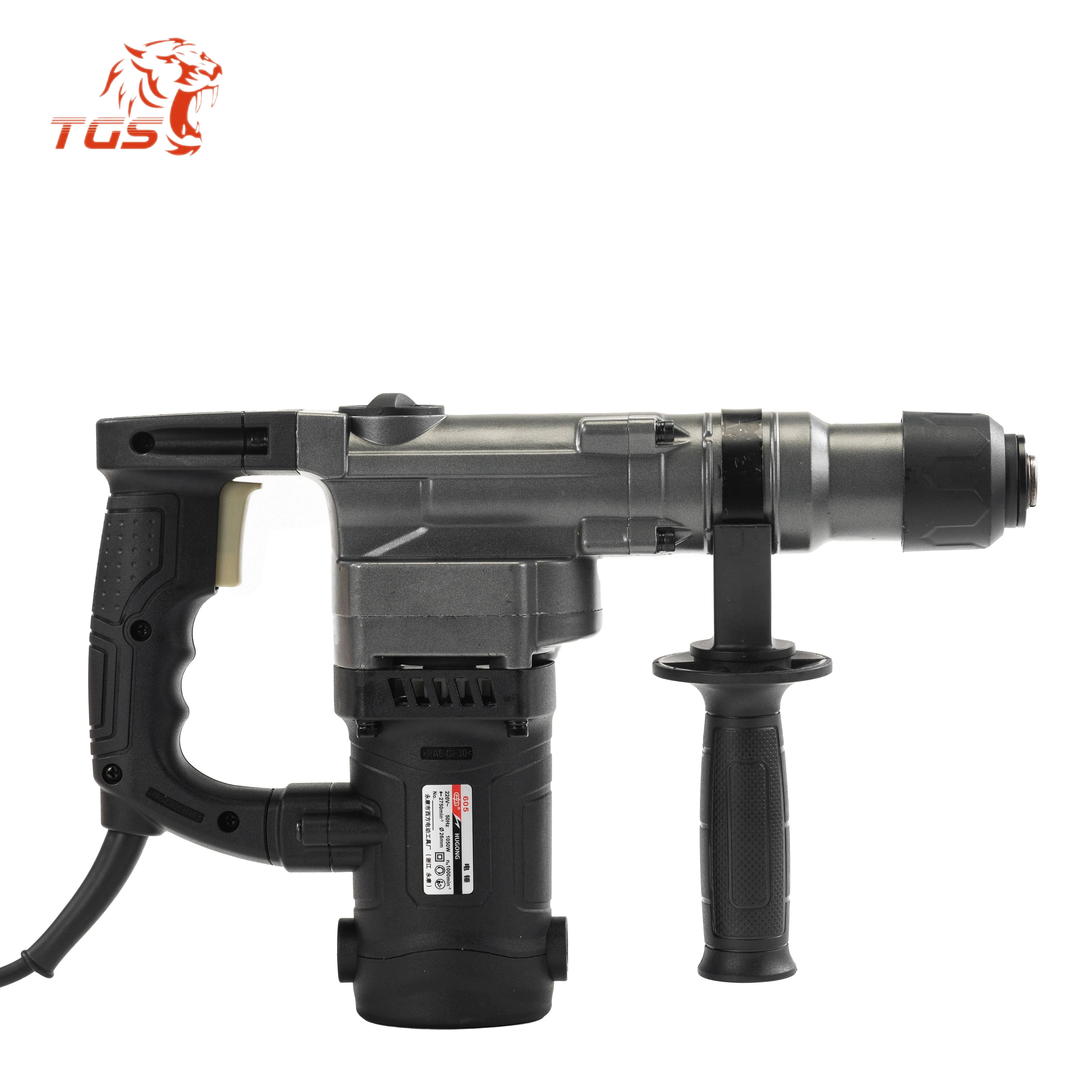 TGS Hot Sale Fast Dispatch Electric Jack Hammer 1200w 1050rpm Industrial Power Drills Rotary Hammer