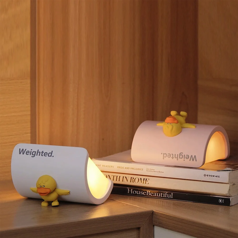 Duck Reading Gift Personality Lighting Mini Lamp Lights Bedroom USB Children Living Desk Dining Simple LED Duck Night Light