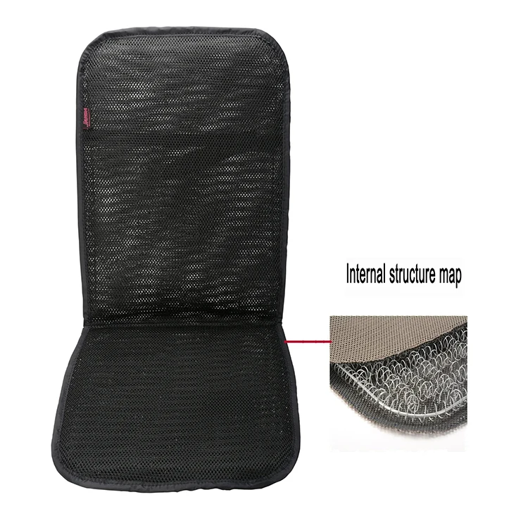 45Cmx88Cm Knitted Polyester Breathable Mesh Spring Type Auto Accessories Car Back Seat Cushion For Driver