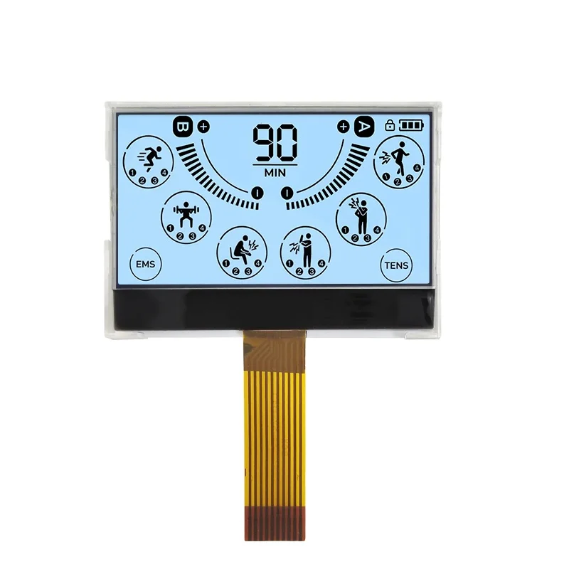 Custom 240x128 Dot Resolution FSTN ST75256 3 Wire SPI Interface COG Graphic Monochrome LCD Screen Display Module