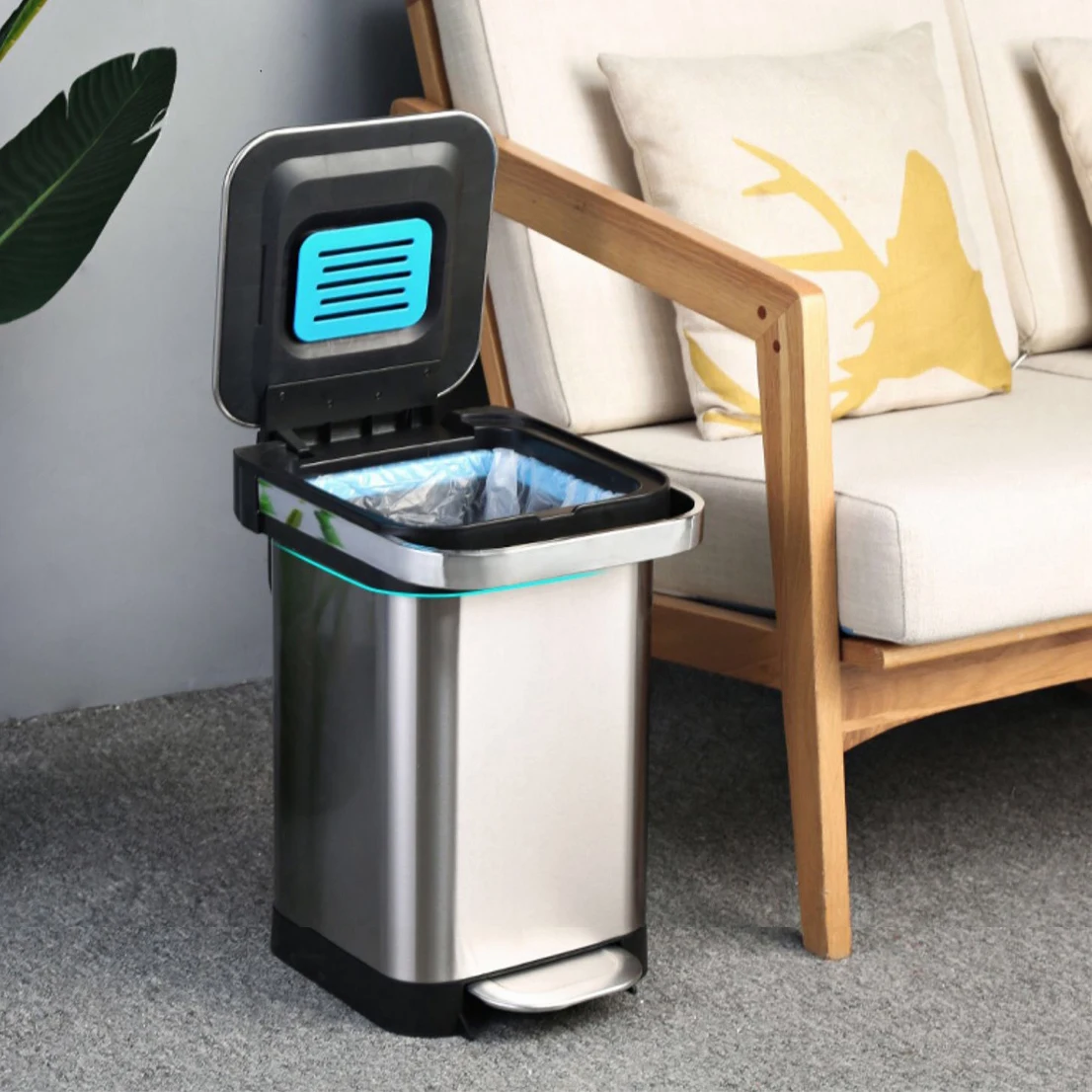 30/40/50L commercial waste bins large metal waste bin waste bin medical luxury trash can