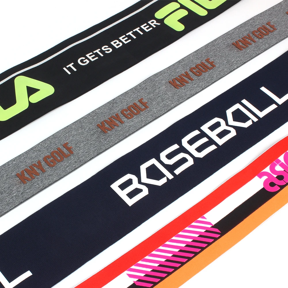 Factory High Elastic Webbing Straps 6.4Cm Glue Dripping Anti-skid Elastic Tapes