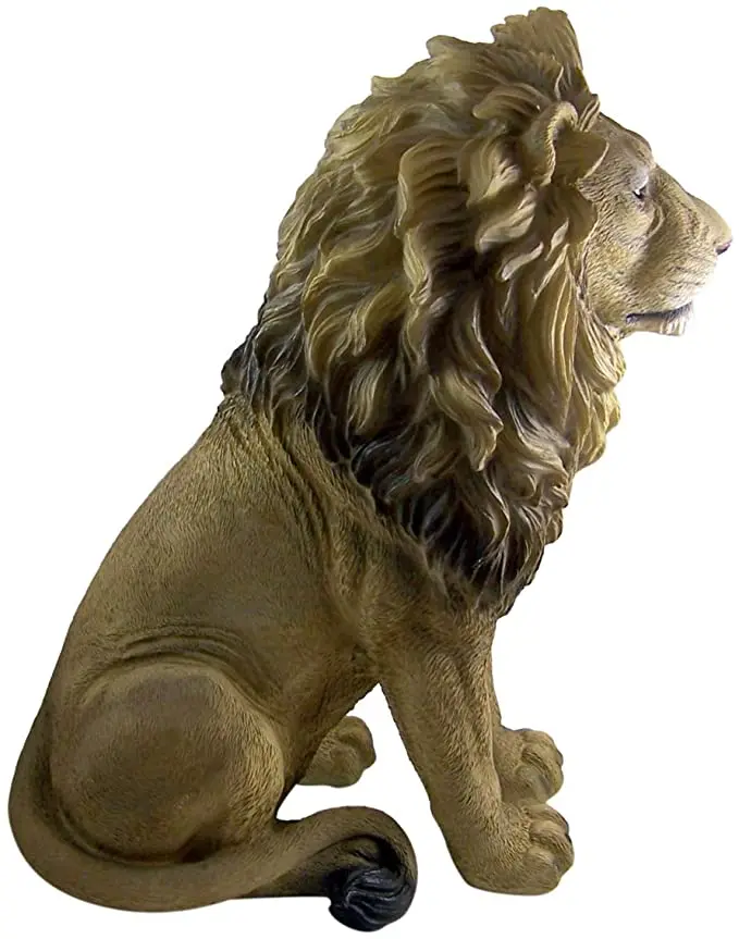 Custom resin life size lion statue garden animal statue
