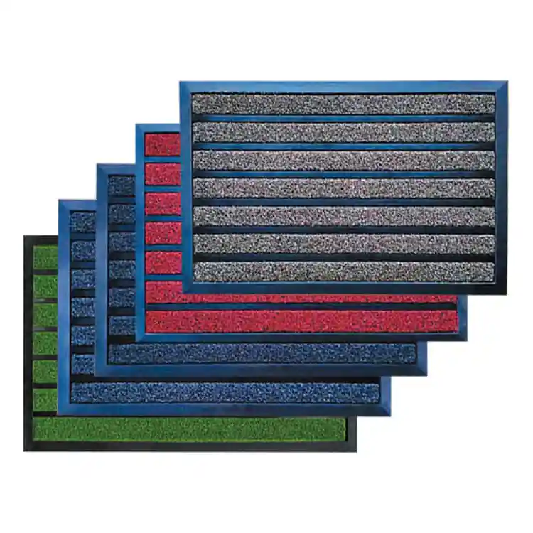 Pvc Door Foot Mat Tray Suppliers Clean Mud Floor grass surface Rubber Mat