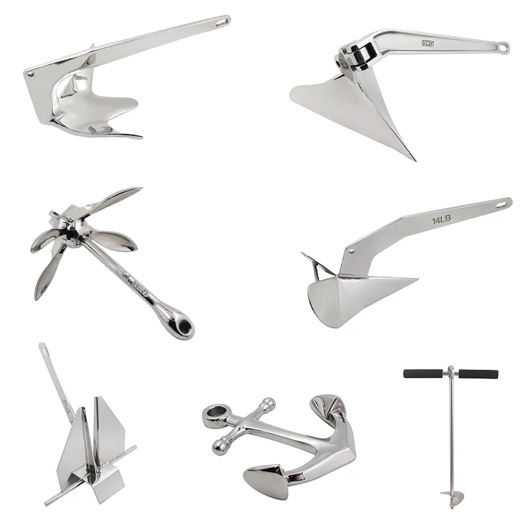 Shenghui Manufacture Marine Hardware 316 Stainless Steel Sand Screw Anchor For Boat Kayak Craft
