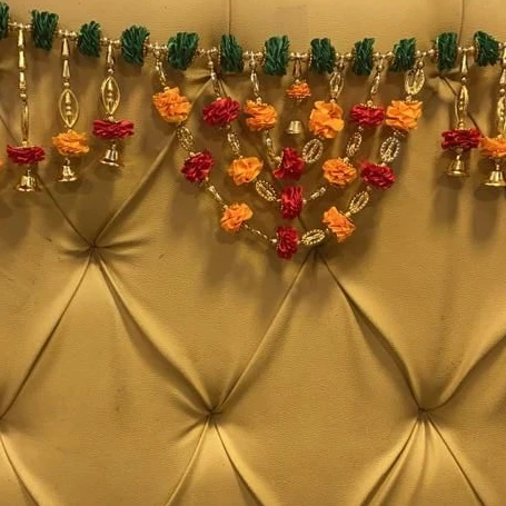 indian crystal beaded door hanging  wholesale vintage toran home decor embroidered window valance