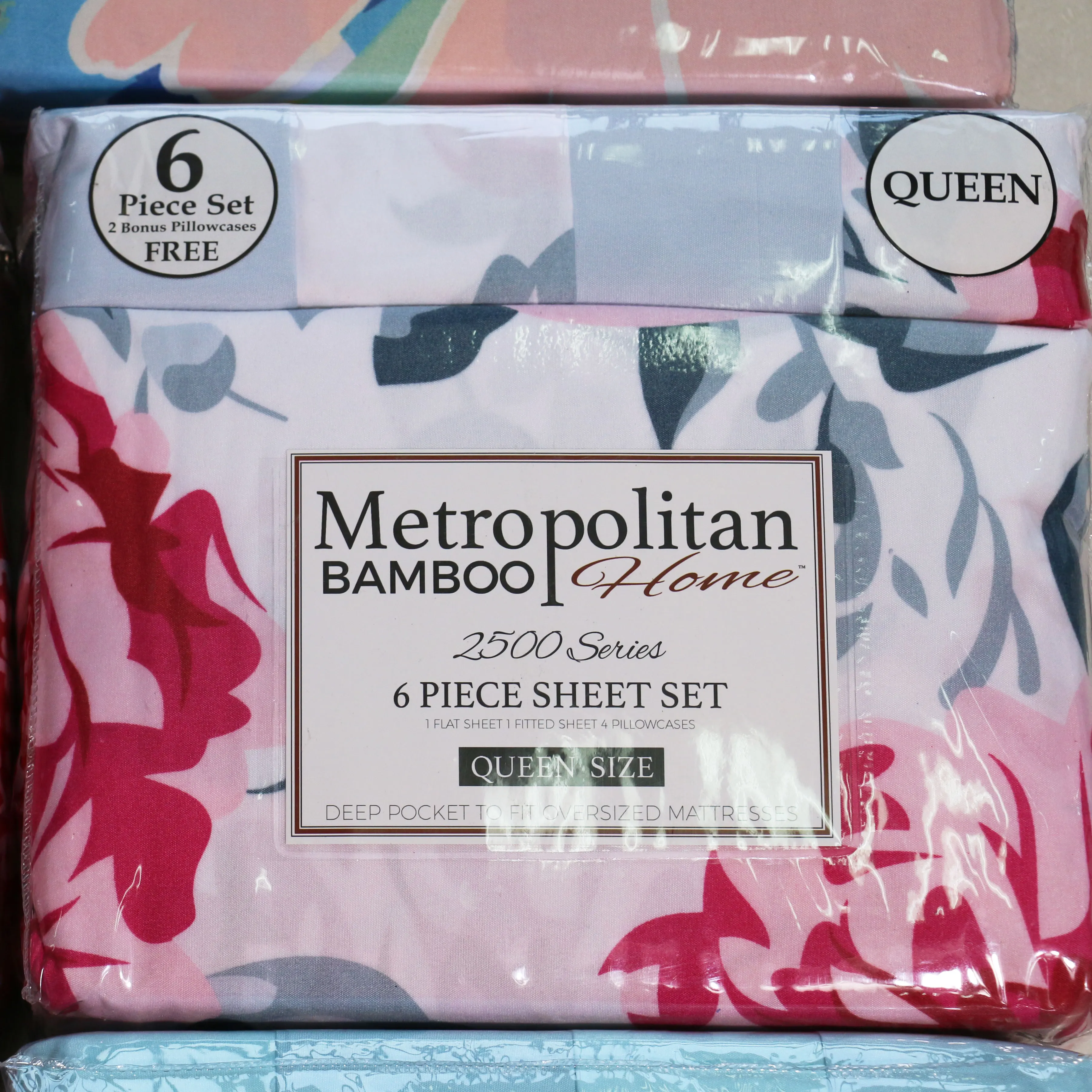 Soft Home Set 100% Polyester Deep Pocket Sheets Queen Size Bed Breathable Bed Sheets