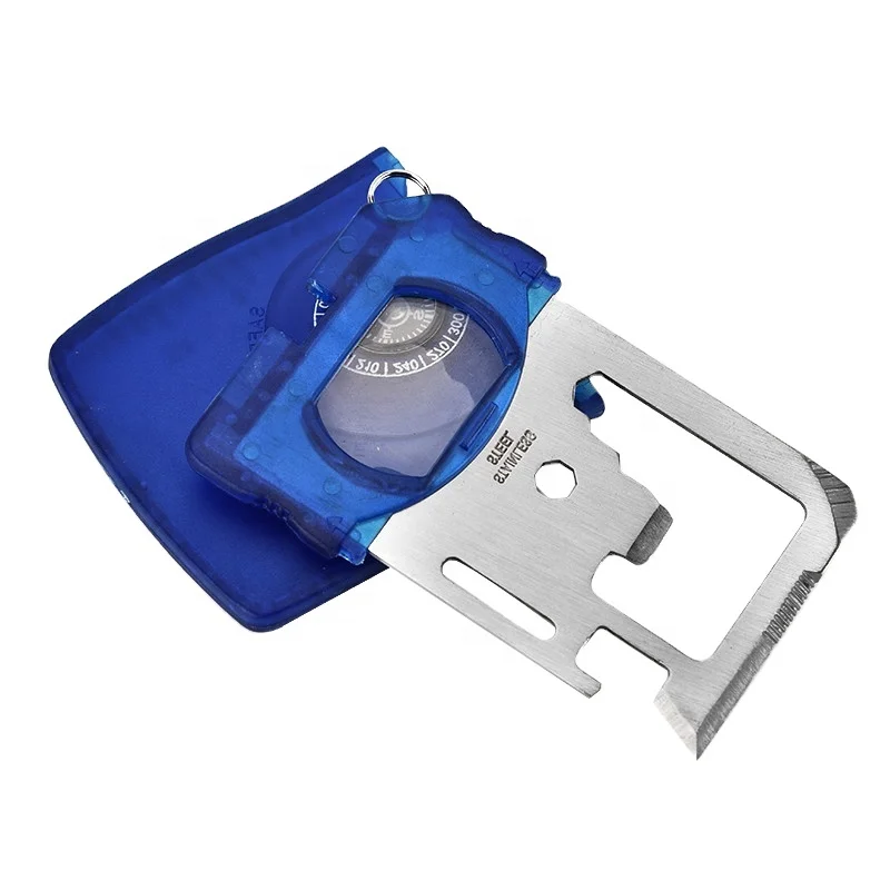 Creative multifunction knife kit 14 in 1 Portable survival card with compass business tool card multitool card tool multi