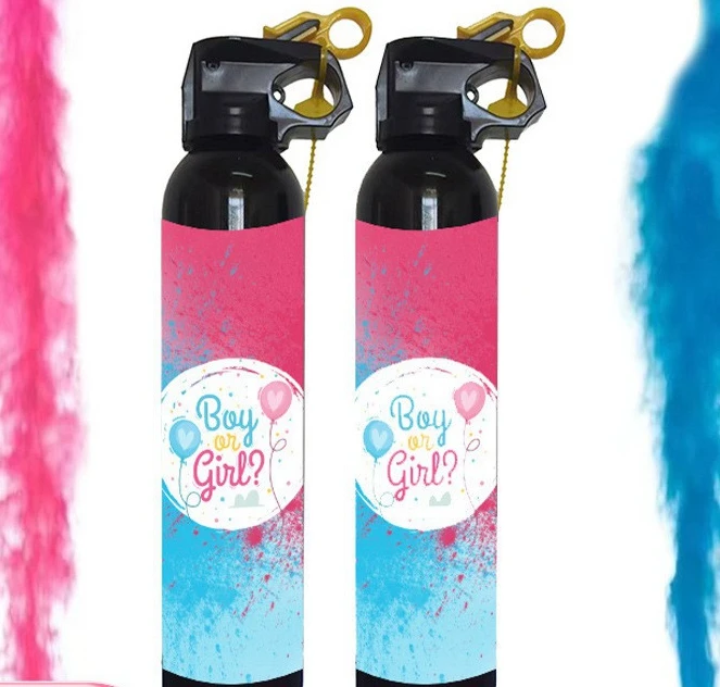 Blue Pink Gender Reveal Fire Extinguisher Party Supplies Gender Reveal Party Supplies Powder Blaster Spray Smoke Cannons