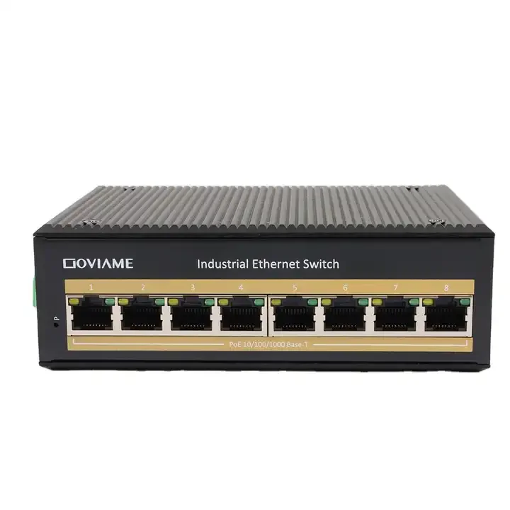 OEM/ODM 8-port 10/100/1000 POE Industrial Ethernet switch with excellent adaptability to industrial field environments