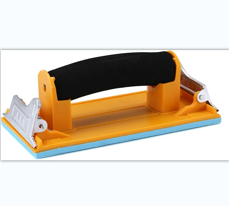 Factory Wholesale Abrasive Holder Manual Hand Sander with Sponge Handle for Wood Drywall Metal Polishing
