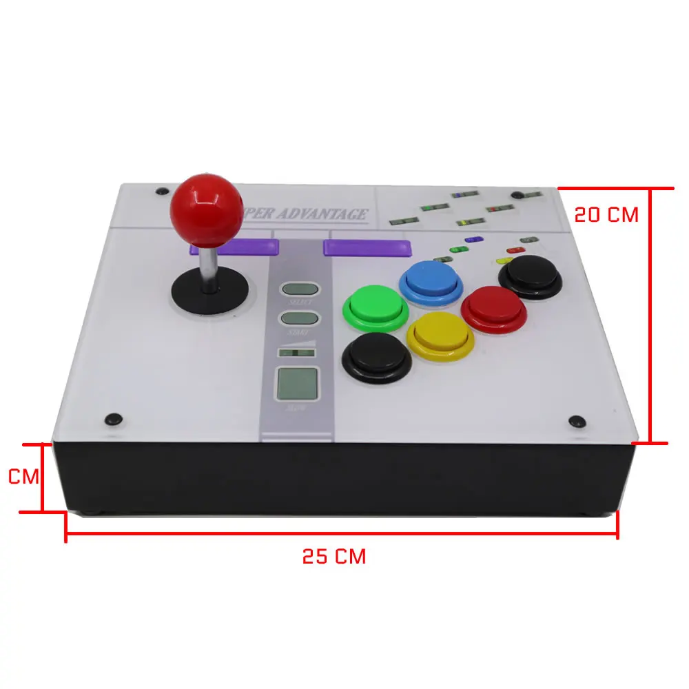 Button Four Anti-Slip Pads 7 Pin Arcade Joystick Controller Art Panel Video Game for SNES