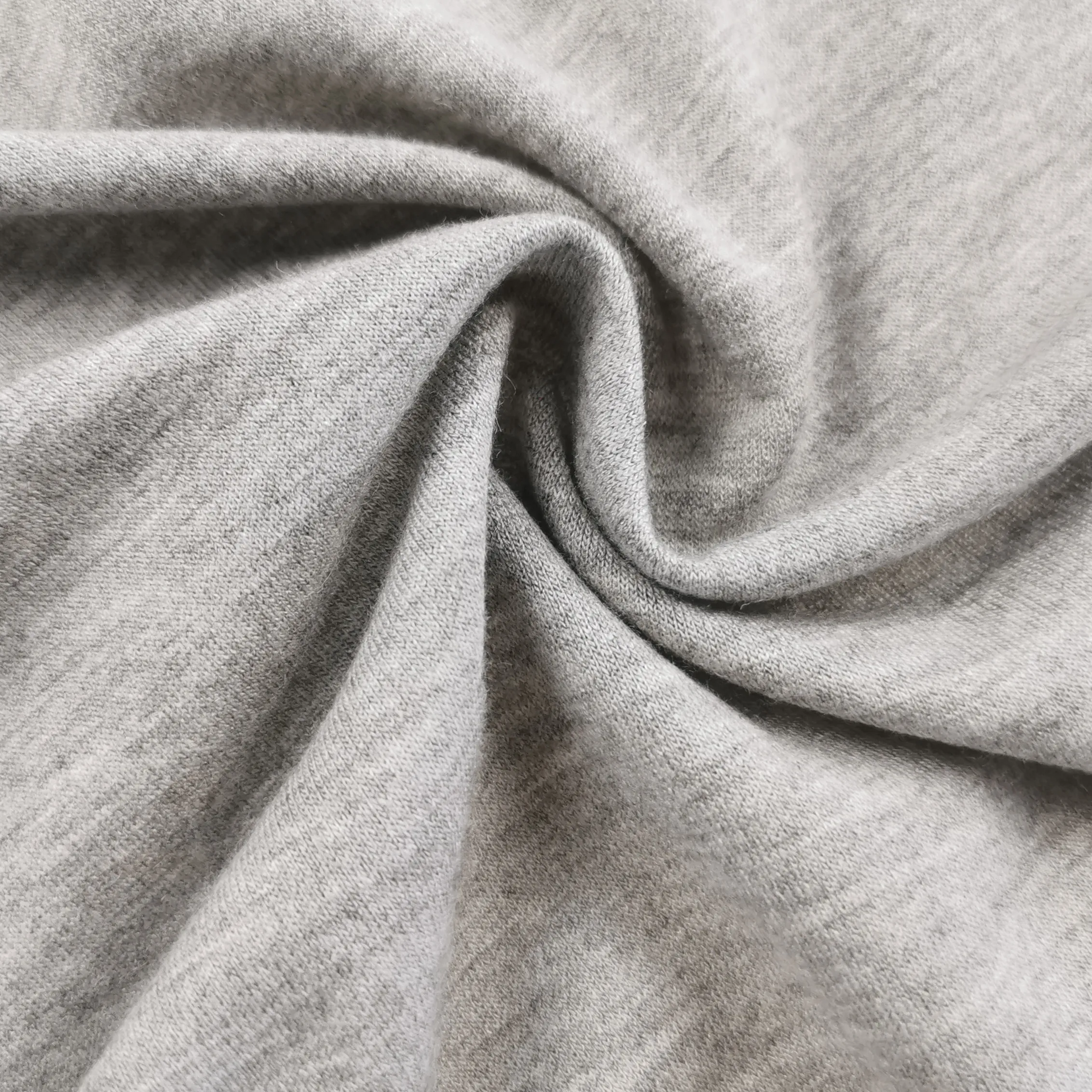 Hot sale two tone  French Terry   Fabric Polyester and spandex Knitted Fabric for fleece