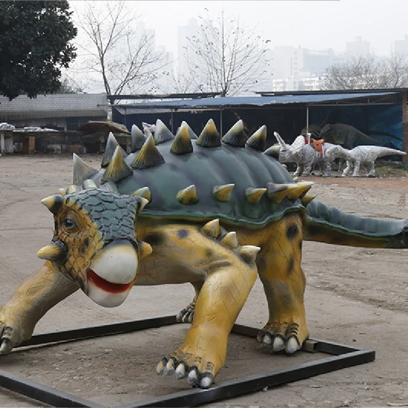 Large Custom Indoor Fiberglass Dinosaur Animatronic Model Life-Size Statue for Sale