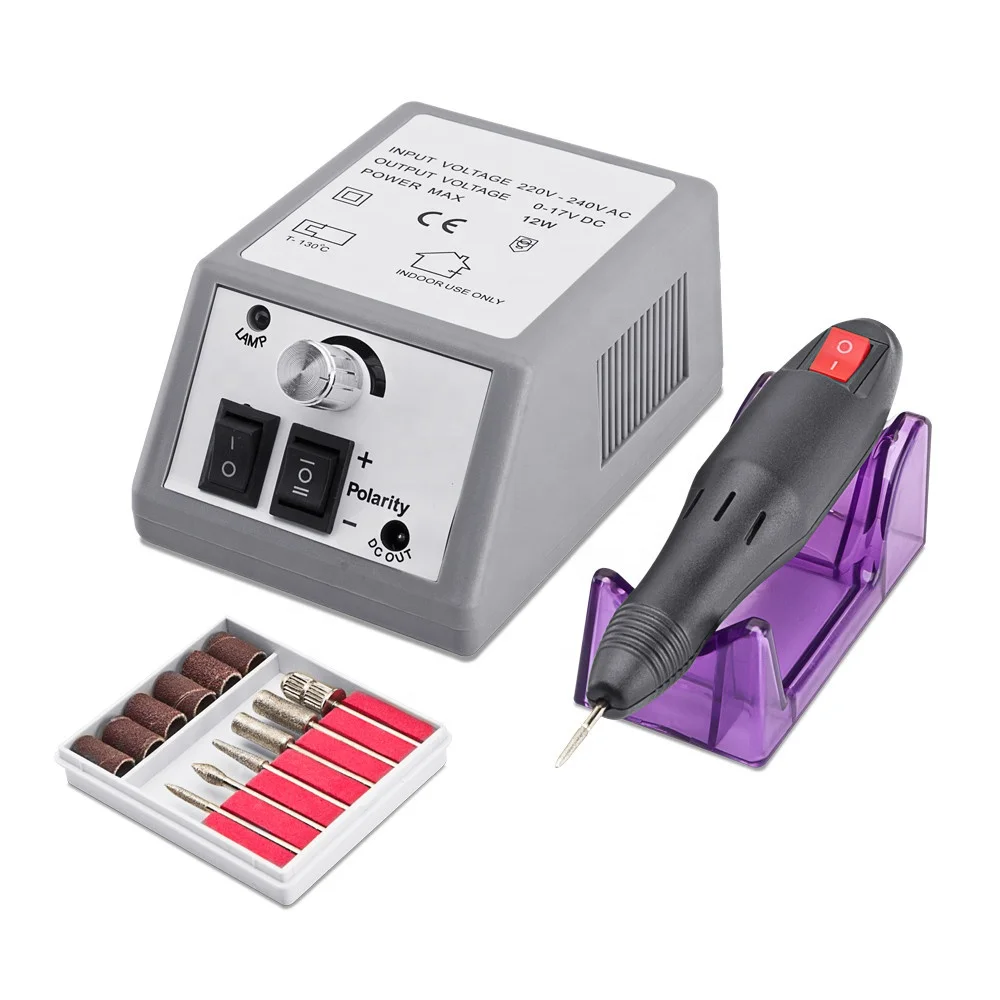 20000RPM Electric Nail Drill Machine Gel Nail Art Polisher Milling Cutter For Manicure Pedicure Electric Nail File Set Tools Kit