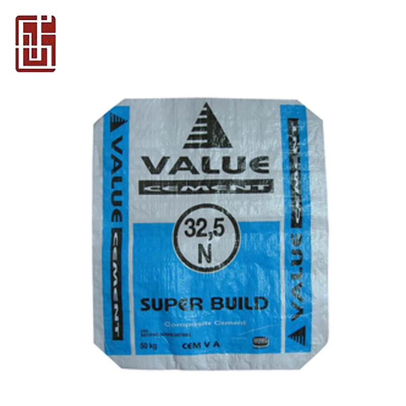 Stand up block bottom chemical valve bag 25kg lafarge cement packing