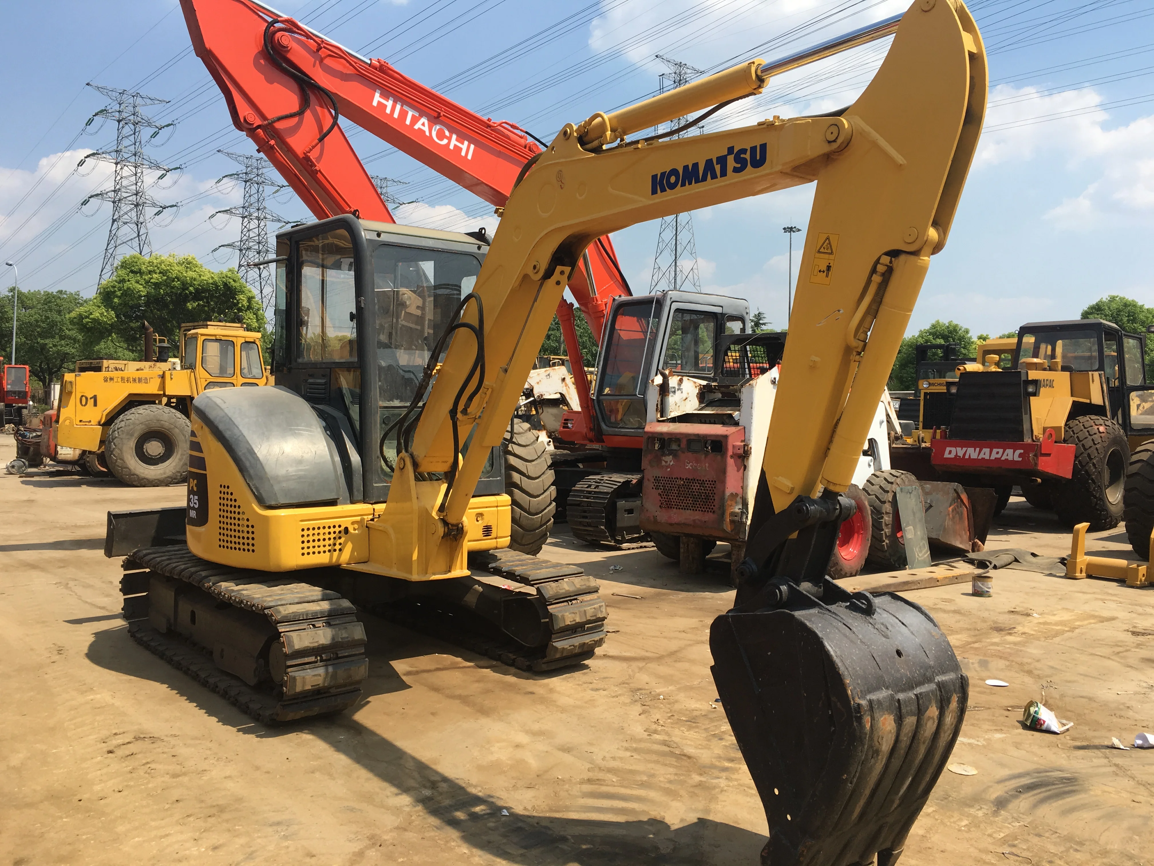 Used Condition and Construction works Applicable Industries Used Komatsu excavator PC35 PC55