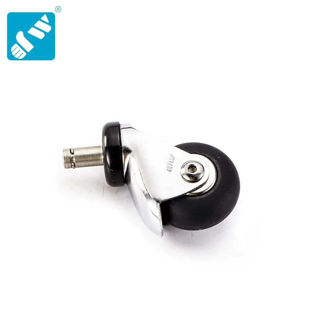 Manufacture friction grip ring swivel extra soft round tread neoprene rubber wheel caster