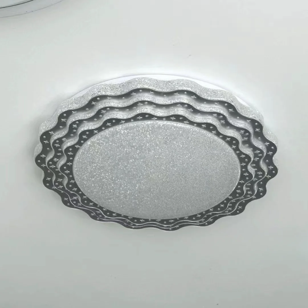 24W High-end Ceiling Light Bedroom dinning Room surface mounted Grey Crystal Sand Lamps Home Decor Led Ceiling Light