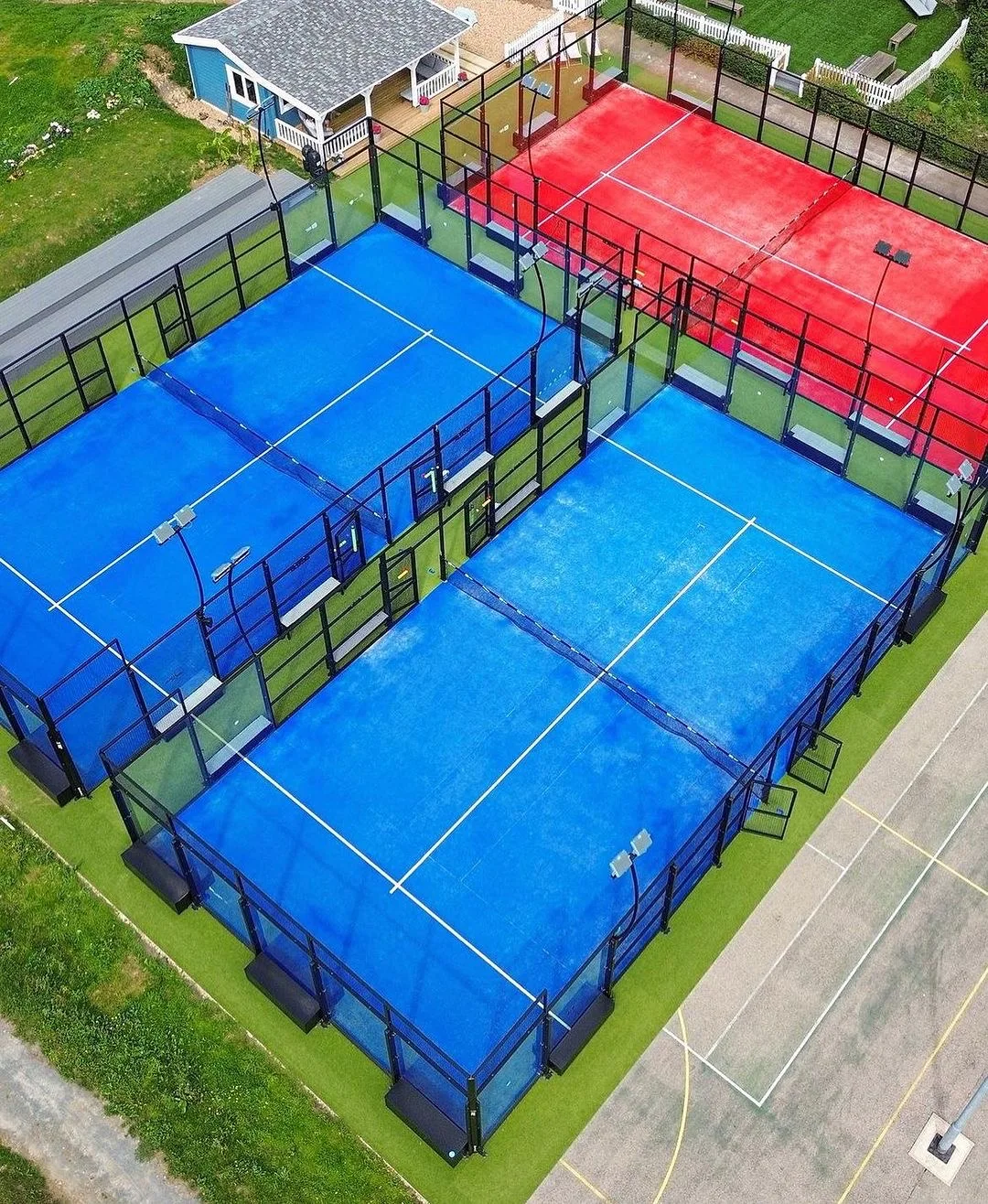 Chinese Supplier Hot Sale Good Quality Sale Padel Court roof Panoramic Type for Padel Tennis Sports