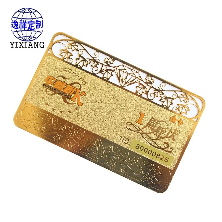 Custom professional stainless steel name credit card metal business cards