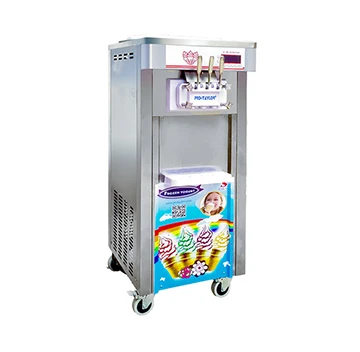 Restaurant Coffee Shop Frozen Yogurt 3 Flavors Commercial Ice Cream Maker Making Machine