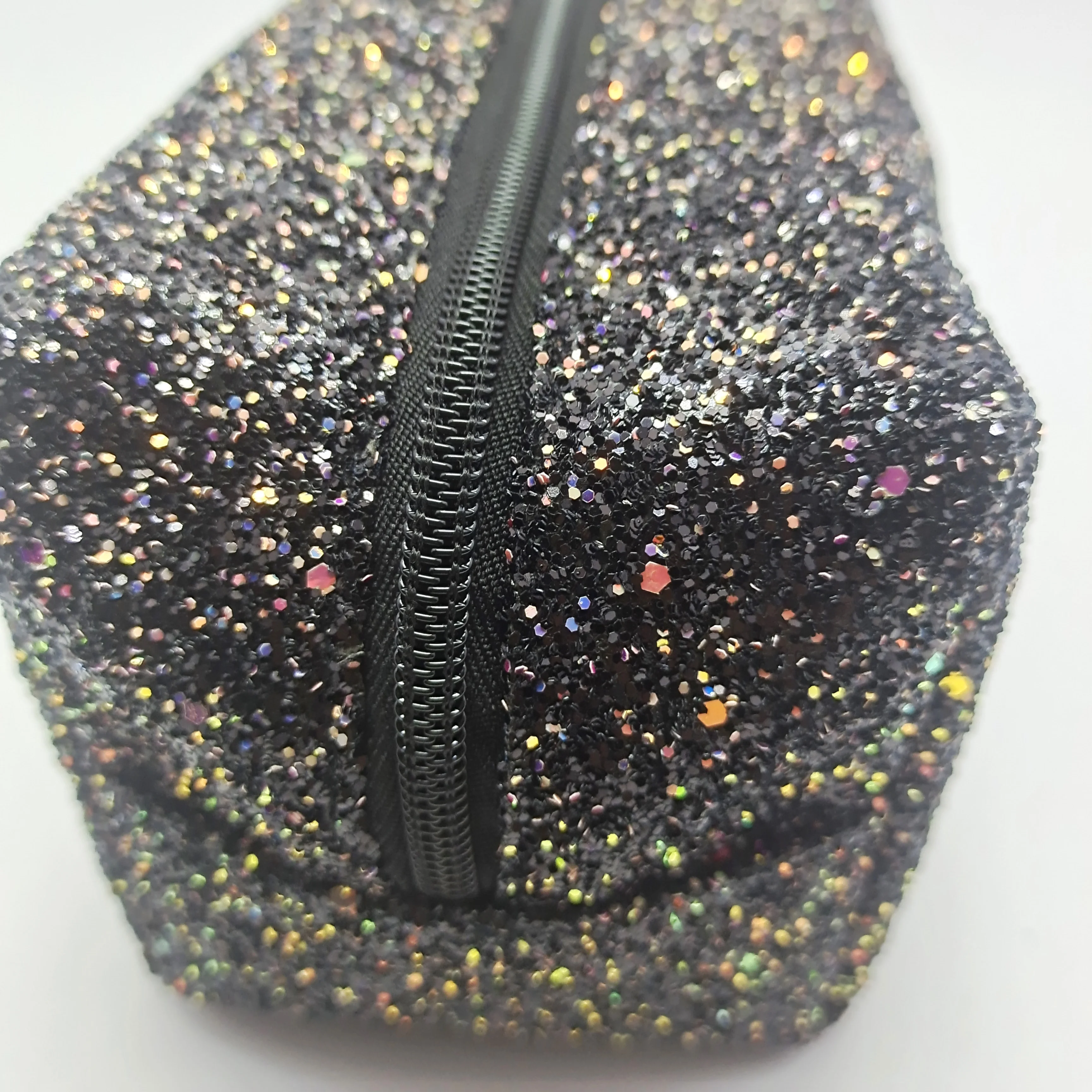 fashion beautiful glitter PU leather travel cosmetic bag