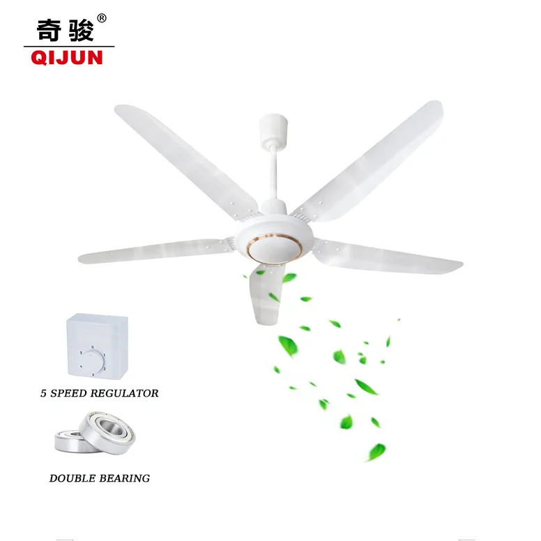 Vietnam  Malaysia Crown 56 Inch 60 Inch 5 blades Modern New Star Ceiling Fan with 5 Speed Capacitor Regulator