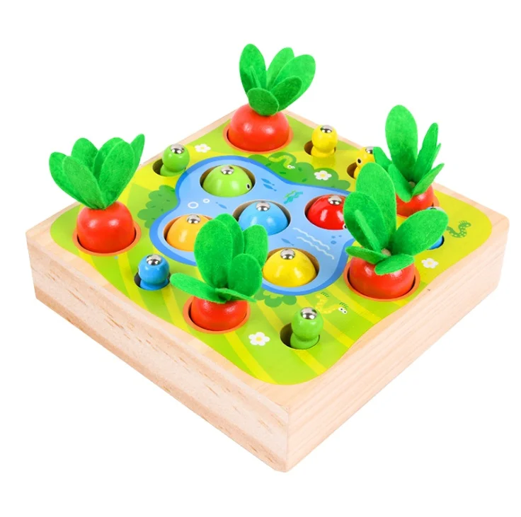 Toys For Kids Wooden Magnetic Fishing Baby Educational Toys