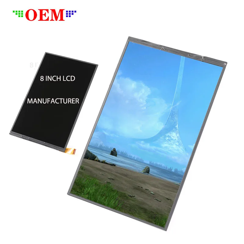 Industrial grade All Viewing 8 Inch 800*1280 Anti-Glare IPS LCD Panel TFT Display with MIPI interface