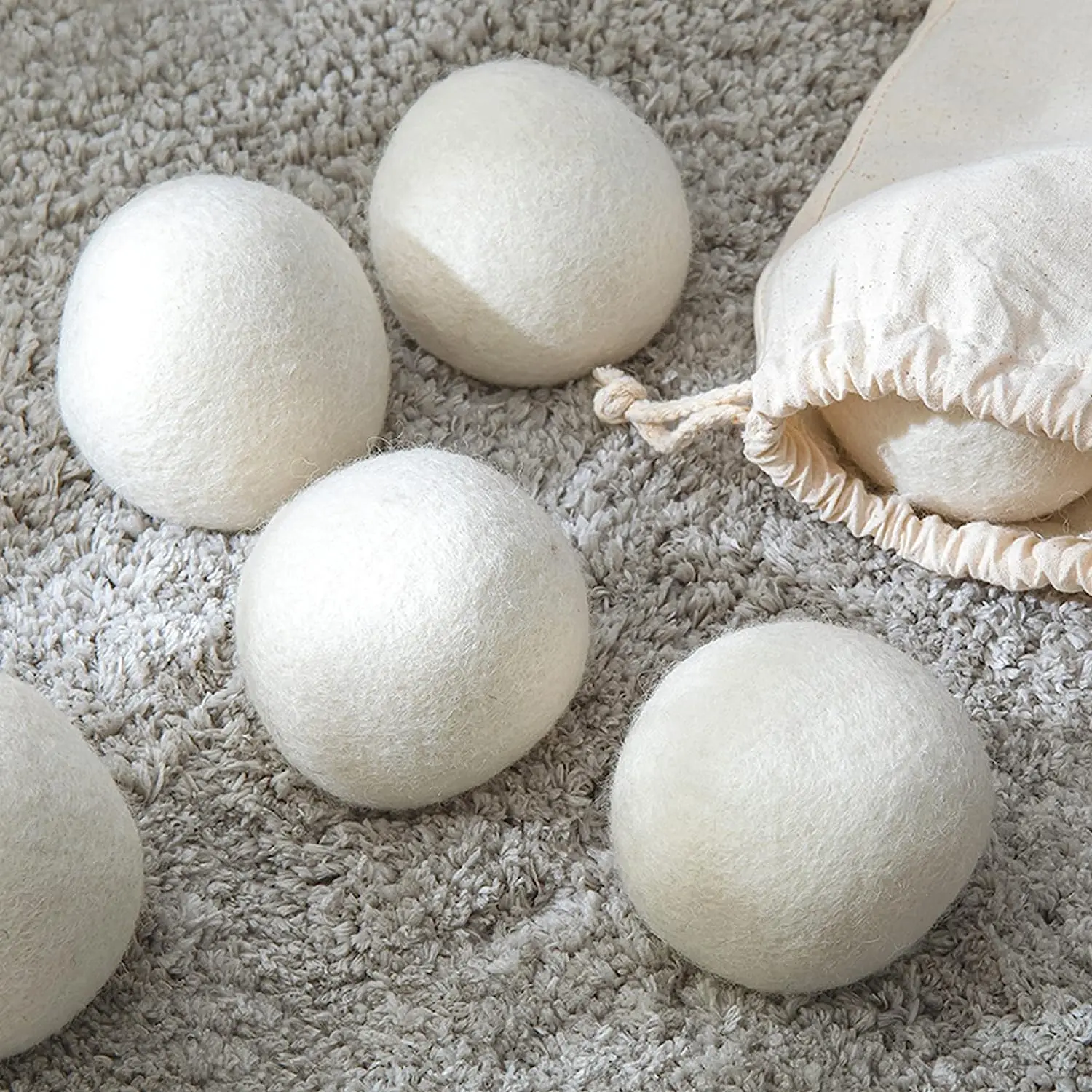 Best Seller Continue Use 6 Pack XL Clean Ball 100% Wool felt dryer ball