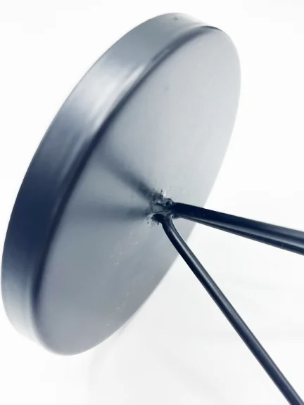 3 Matte Triangle Shape Set Black Rustic Taper Pillar Metal Candle Stick Holder For Home Wedding Table Deco