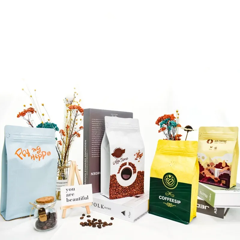 Empty Coffee Packaging Bag Custom Coffee Bags Wholesale Coffee Bag With Degassing Valve
