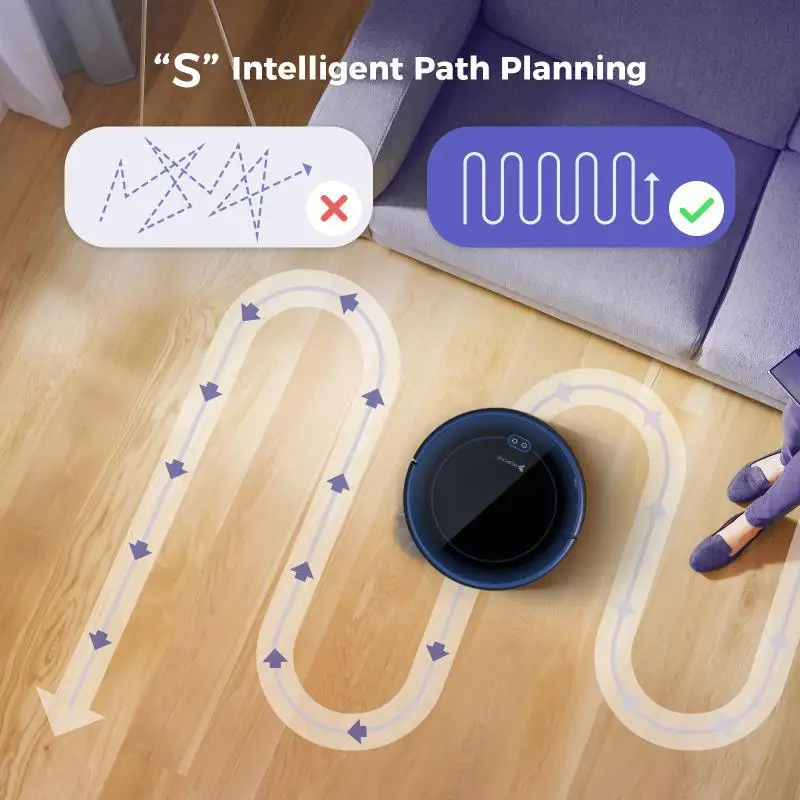 Умный робот-пылесос с ИК-пультом ДУ и