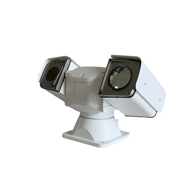 Solar Airport Border Perimeter Surveillance System Vehicle Mounted Thermal Camera Drone UAV Tracking Support GPS LRF