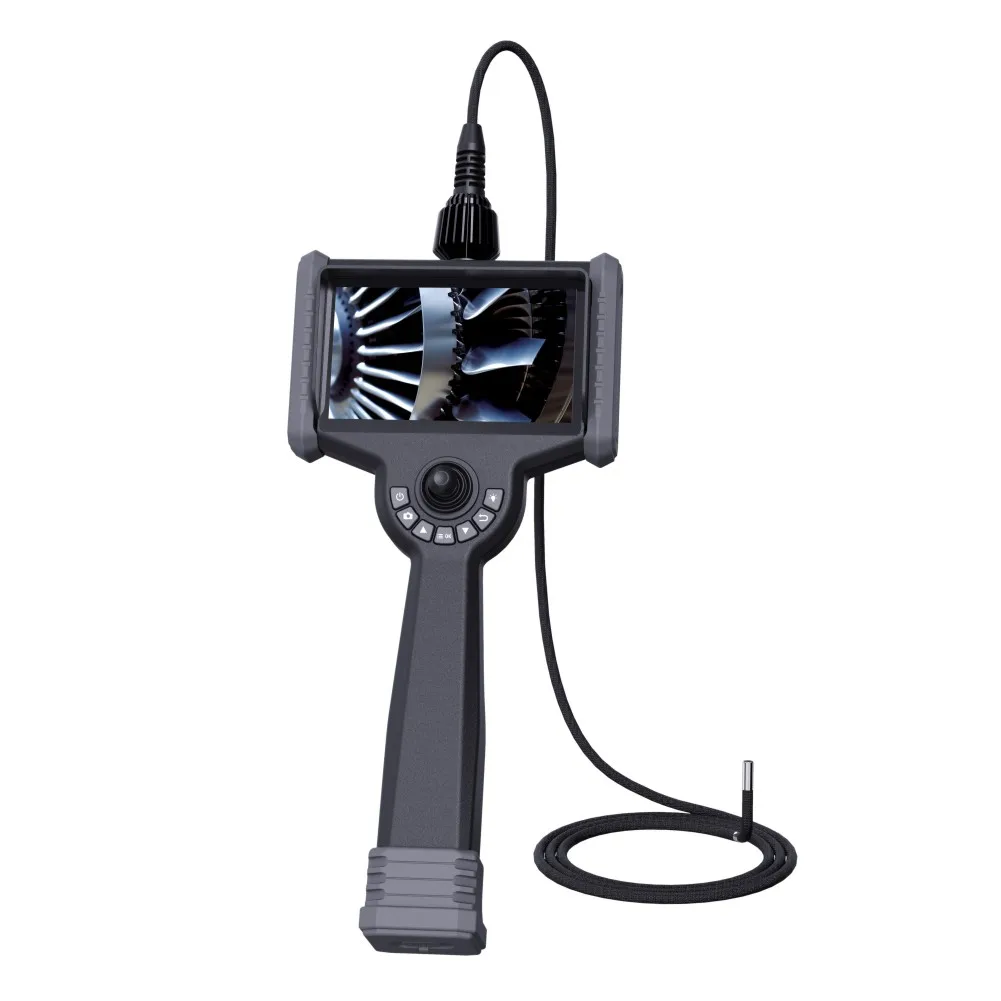 Factory 6' large touch screen 1080P FHD industrial borescope 4 way articulation IP67 videoscope endoscope inspection camera