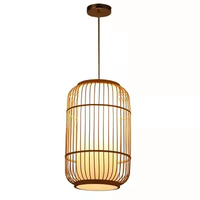 Hanging Light Fixtures Lighting Boho Living Room Decorative Rattan Wicker Woven Shades Lamp For Restaurant Hotel Lobby Decor