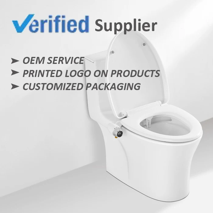 AQUATOWN Super Slim Dual Nozzles Toilet Bidet Attachment for Bathroom