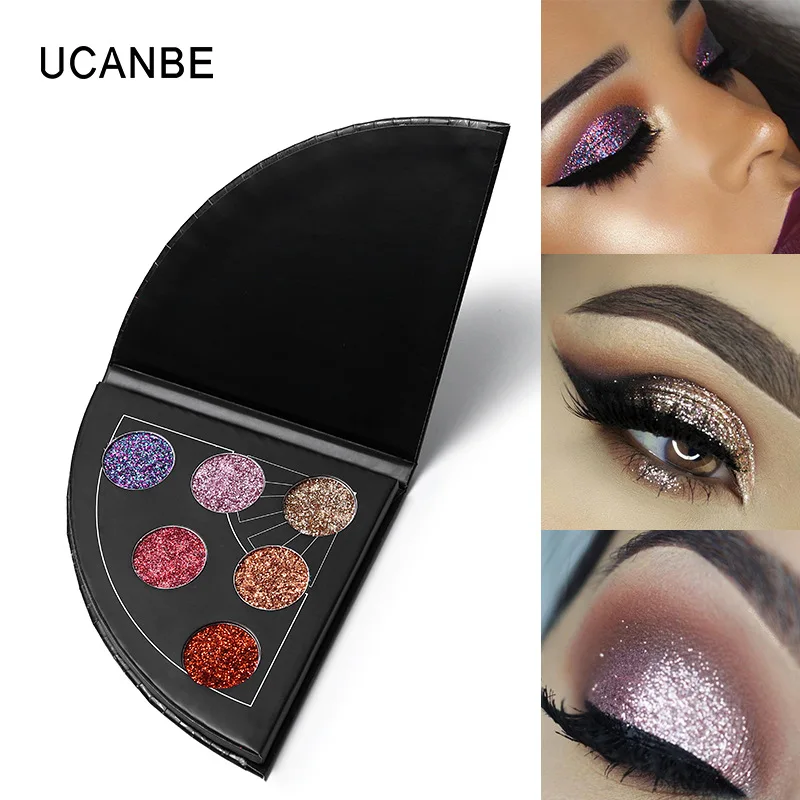 Private Label Cosmetics Shaped Glitter High Pigment Diamond Eyeshadow Meakeup Palette