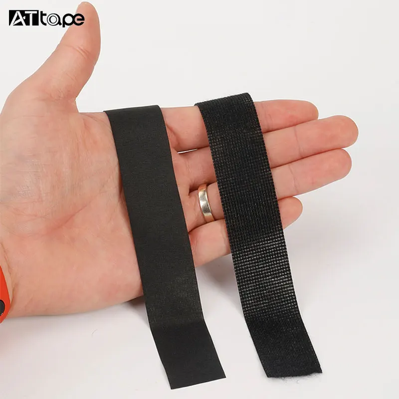 Custom Black Heat Resistant Auto Wire Harness Cloth Strong Adhesive Tape Cloth Car Electrical Tape Wire Harness Wrapping Tape