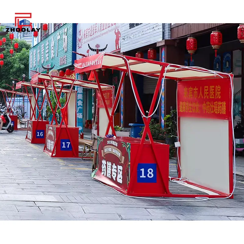 Market Popular Outdoor Commercial Booth Shopping Mall Exhibition Display Rack Creative Wrought Iron Stall