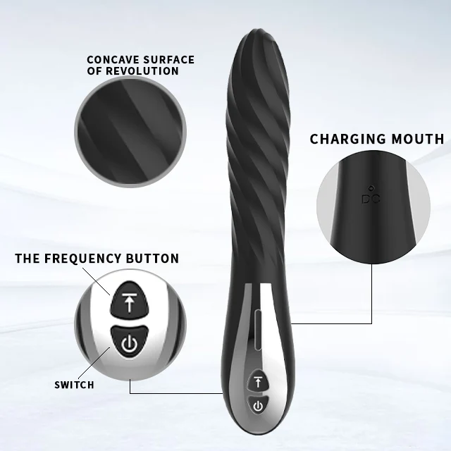 Adult female massage stick life waterproof flexible silicone skin touching masturbation climax vibrating stick