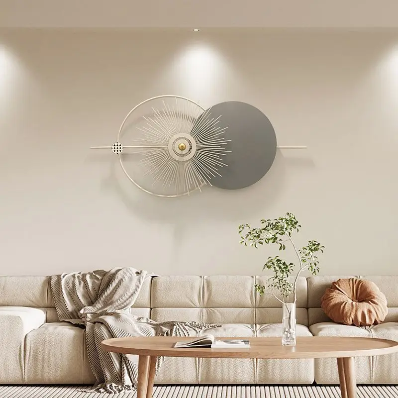 Creative simple modern wall mounted wall decor iron art decoration home wall hanging large metal decor for living room