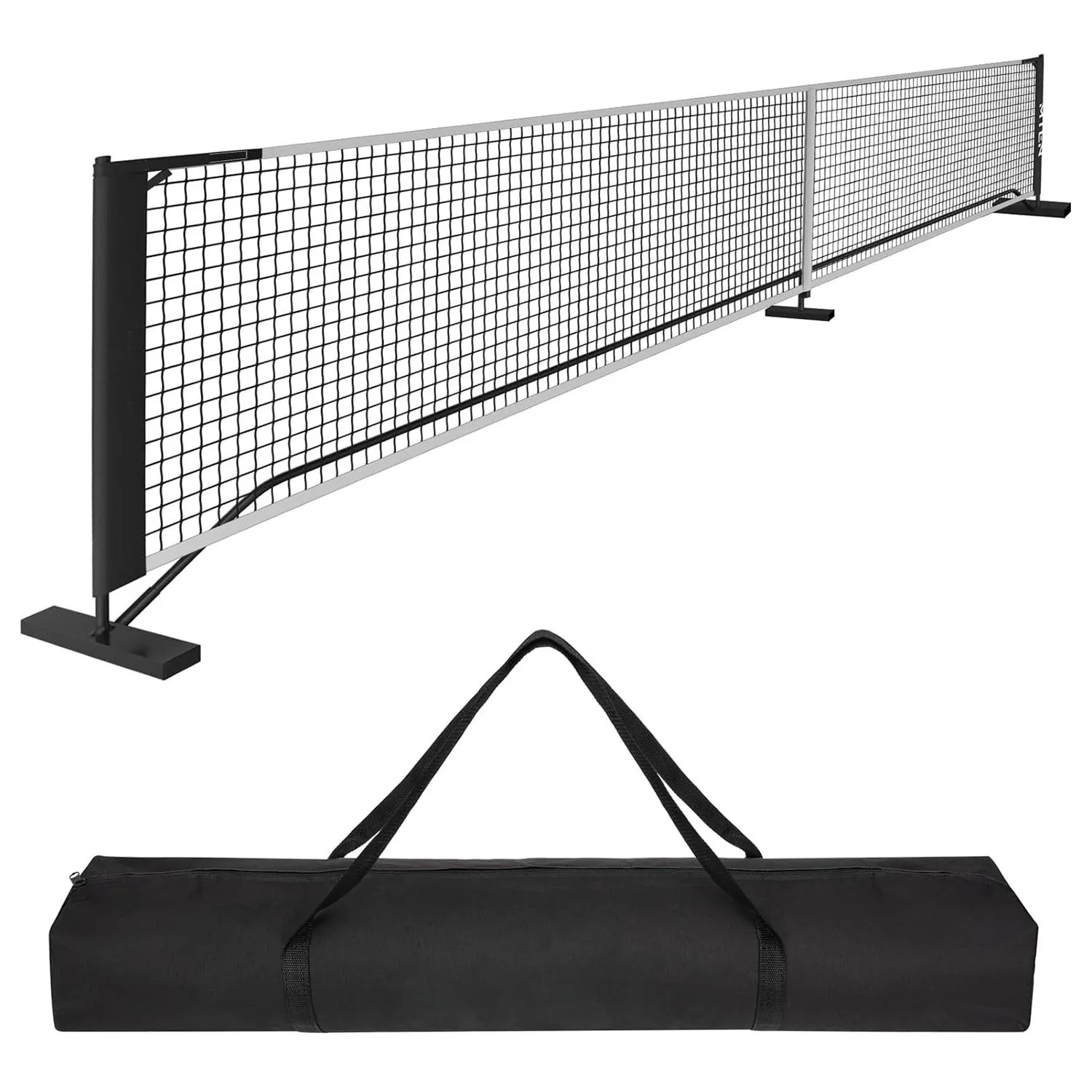 22FT Badminton Pickleball Net - Adjustable Portable Net for Junior Tennis, Kids Volleyball & Soccer, and Backyard Games