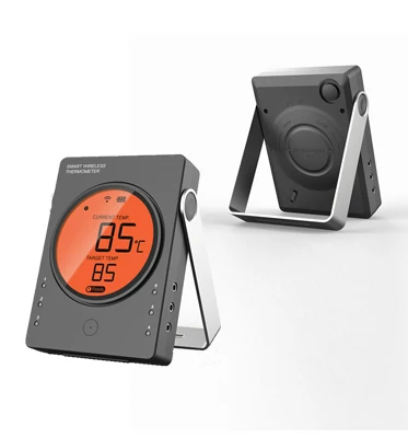 Hypersynes New High Digital Temperature Gauge BBQ Thermometer With Clock  Pro1