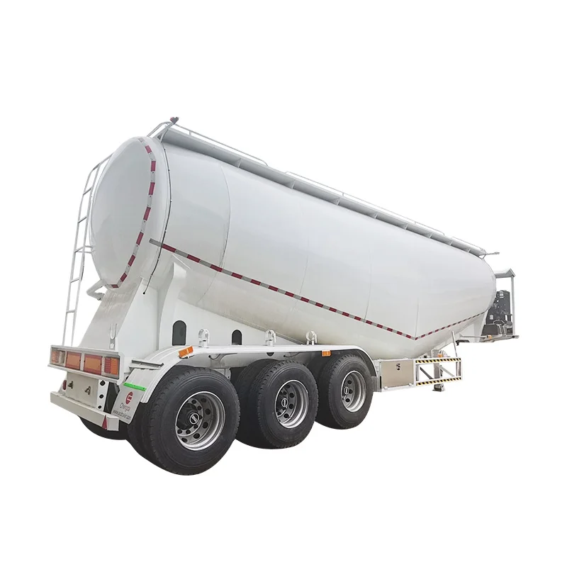 Hot Booking Factory Customized 3 Axles Bulk Cement Semi Trailer For Sale